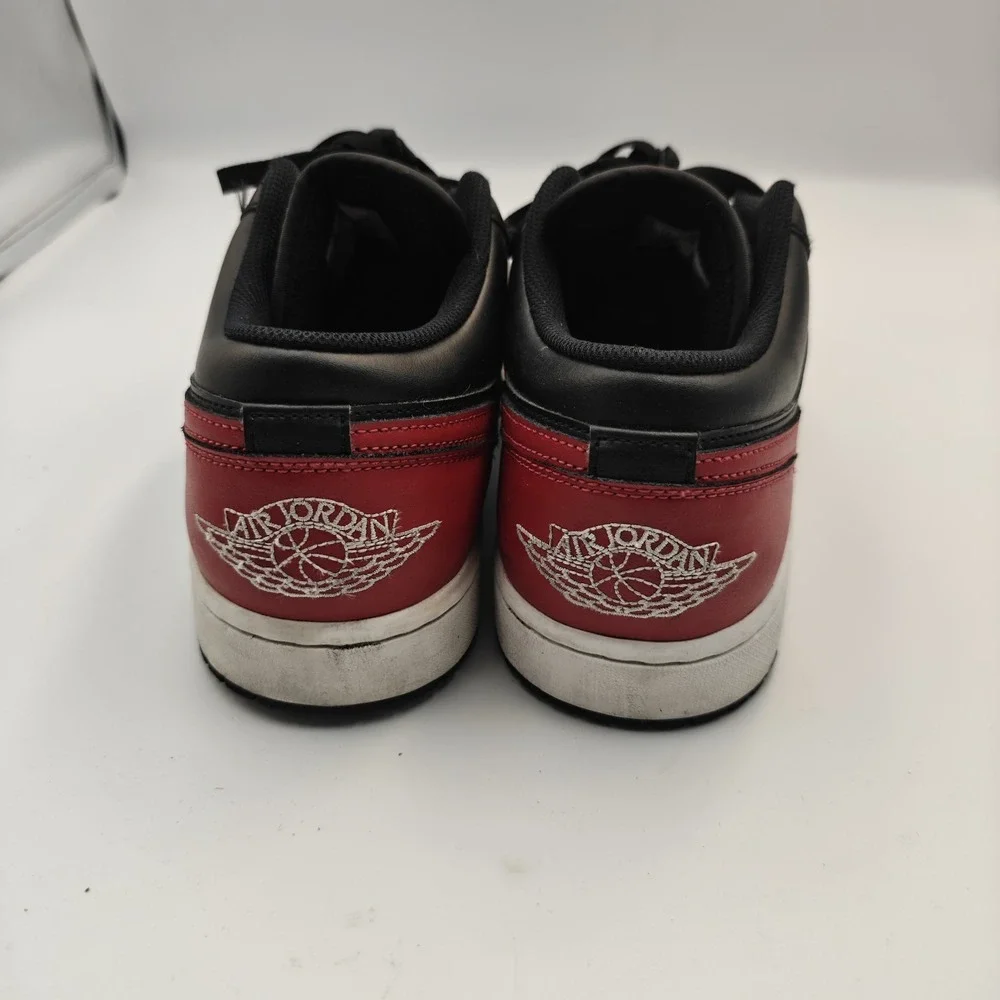 Nike Air Jordan 1 Low Bred Black Varsity Red White AJ1 553558-067 US Men's 12
